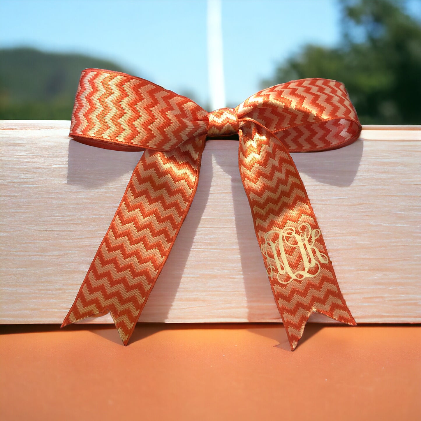 Red Lines Monogram Hair Bows!! Hairbow!!