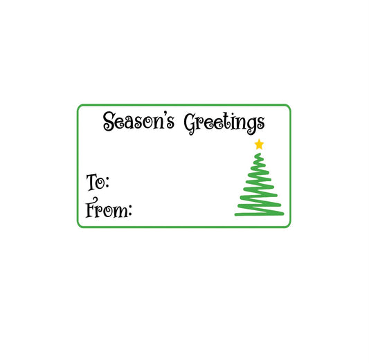 Christmas Present Name Labels!! Christmas Present Stickers!! Present Labels!! Merry Christmas!! Happy Holidays!! Seasons Greetings!! Stickers!! Christmas Tree Season's Greetings!! Sticker Label!!! Merry Christmas Present Label!! Snowman Present Label!!