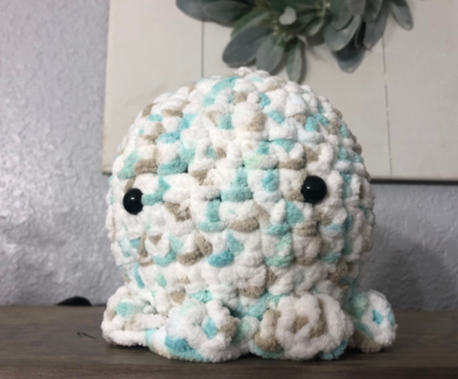 Crochet!! Bulky Stuffed Octopus!! Stuffed Octopus! Stuffed Animal Octopus!! Stuffy!! Toy!! Crochet Plushy Octopus!!