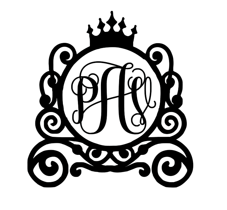 Carriage Monograms!! Monogram Carriage Decals!! Personalize Everything With Your Monogram!! Vinyl!! Decals!! Multiple Sizes!!