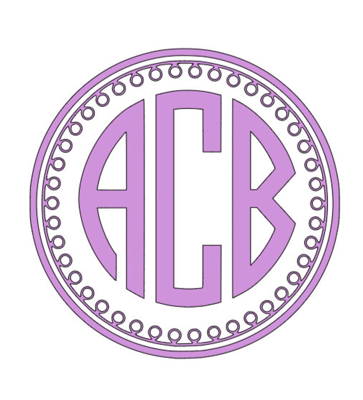 Circle Dot Monogram Vinyl Decals!! Personalize Everything With Your Monogram!! Vinyl!! Decals!!