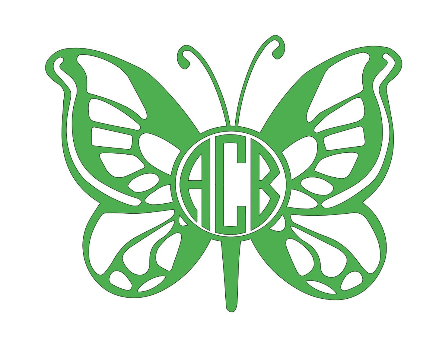 Butterfly Monogram Vinyl Decals!! Personalize Everything With Your Monogram!! Vinyl!! Decals!! Multiple Sizes!!