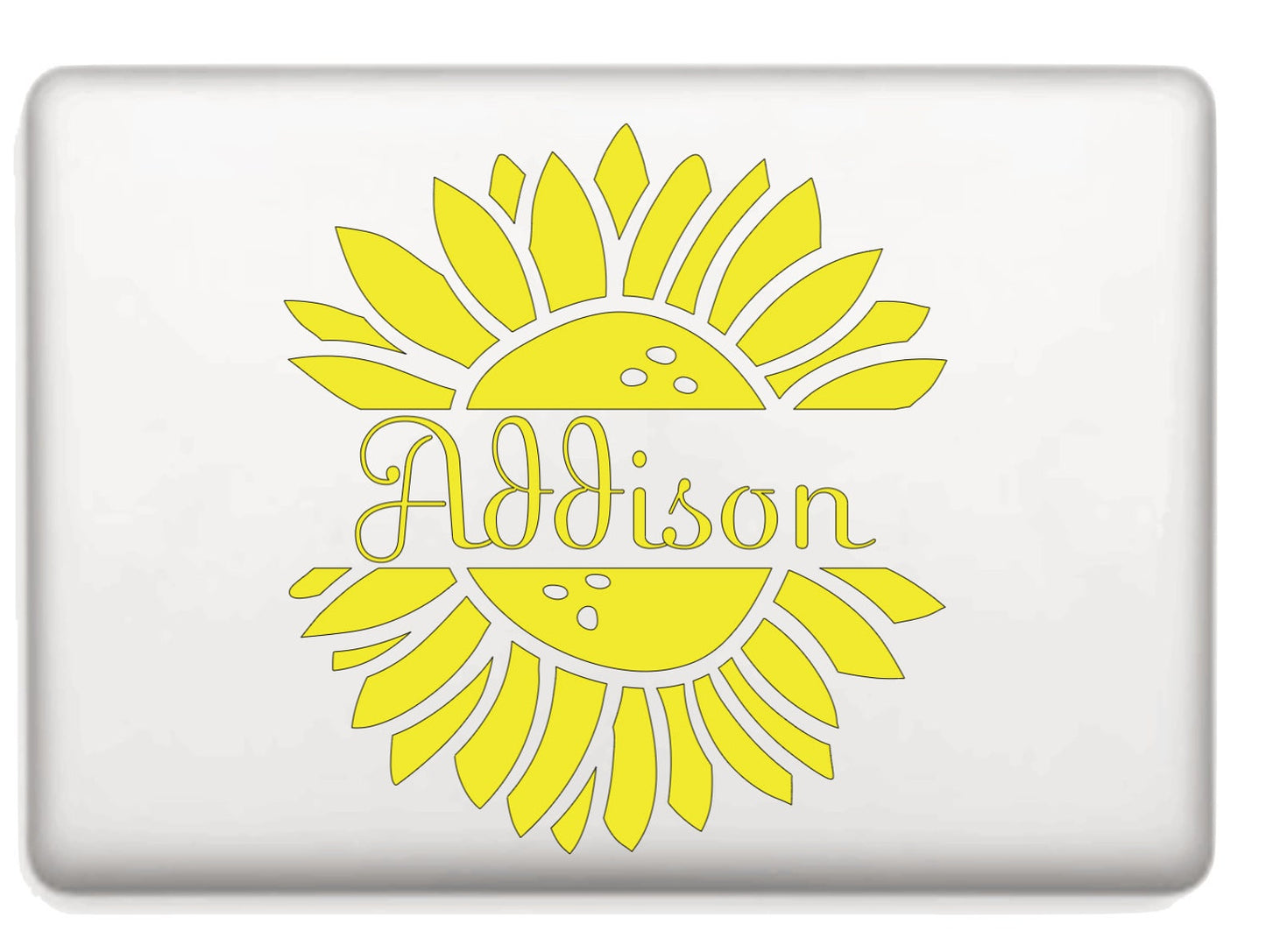 Custom Sunflower Name Vinyl Decals!! Personalize Everything With Your Monogram!! Vinyl!! Decals!!