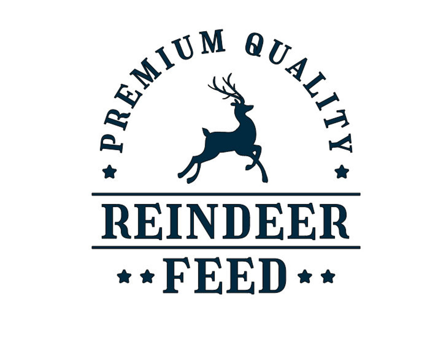 Reindeer Feed Vinyl Decal!! Christmas Decal!! Holiday Decals!! Custom Vinyl Decals!! Vinyl!! Decals!! Multiple Sizes!!