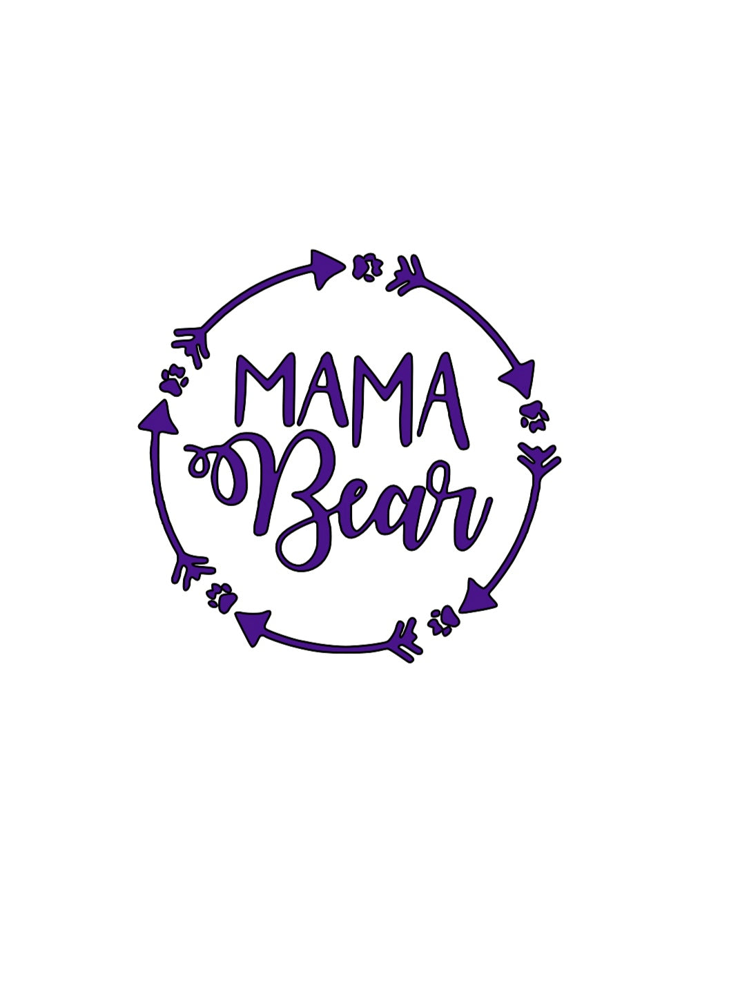 Mama Bear Vinyl Decal!! Thanksgiving Decal!! Holiday Decals!! Custom Vinyl Decals!! Vinyl!! Decals!! Multiple Sizes!!