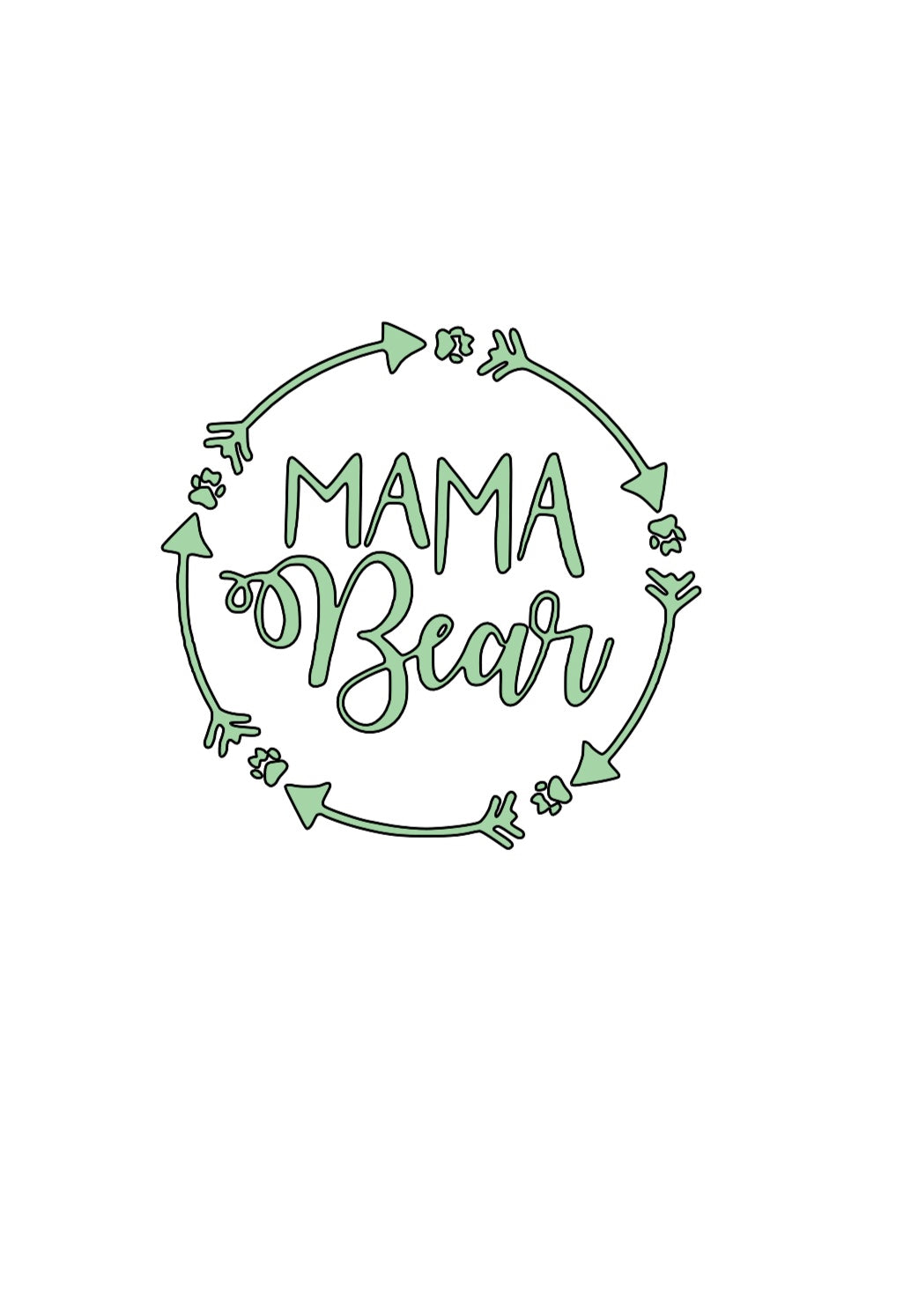 Mama Bear Vinyl Decal!! Thanksgiving Decal!! Holiday Decals!! Custom Vinyl Decals!! Vinyl!! Decals!! Multiple Sizes!!