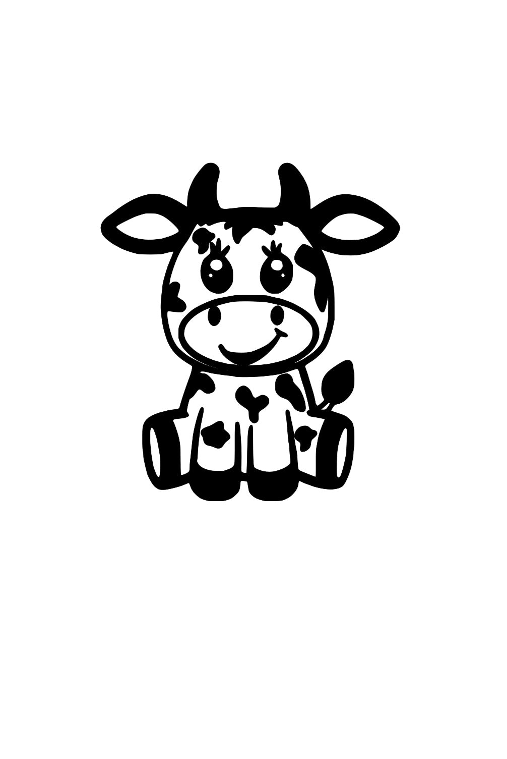 Cow Vinyl Decal!! Thanksgiving Decal!! Holiday Decals!! Custom Vinyl Decals!! Vinyl!! Decals!! Multiple Sizes!!